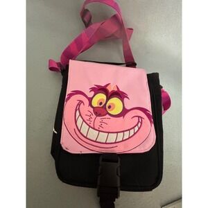 Disney Alice in Wonderland Cheshire Cat Pink Purple Crossbody Messenger Bag